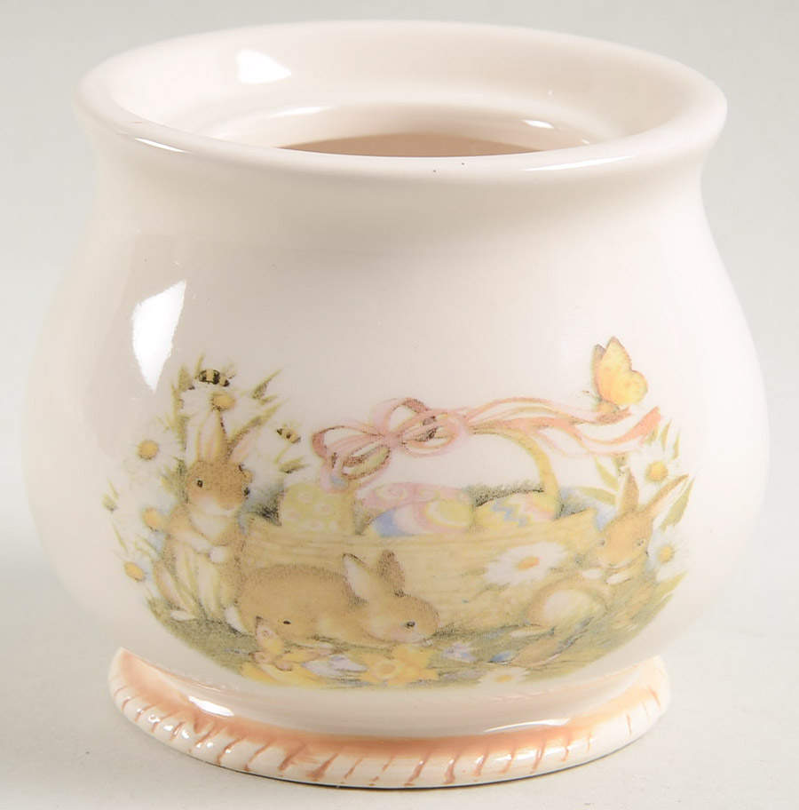 Bunny Basket Sugar Bowl No Lid by Cracker Barrel-1