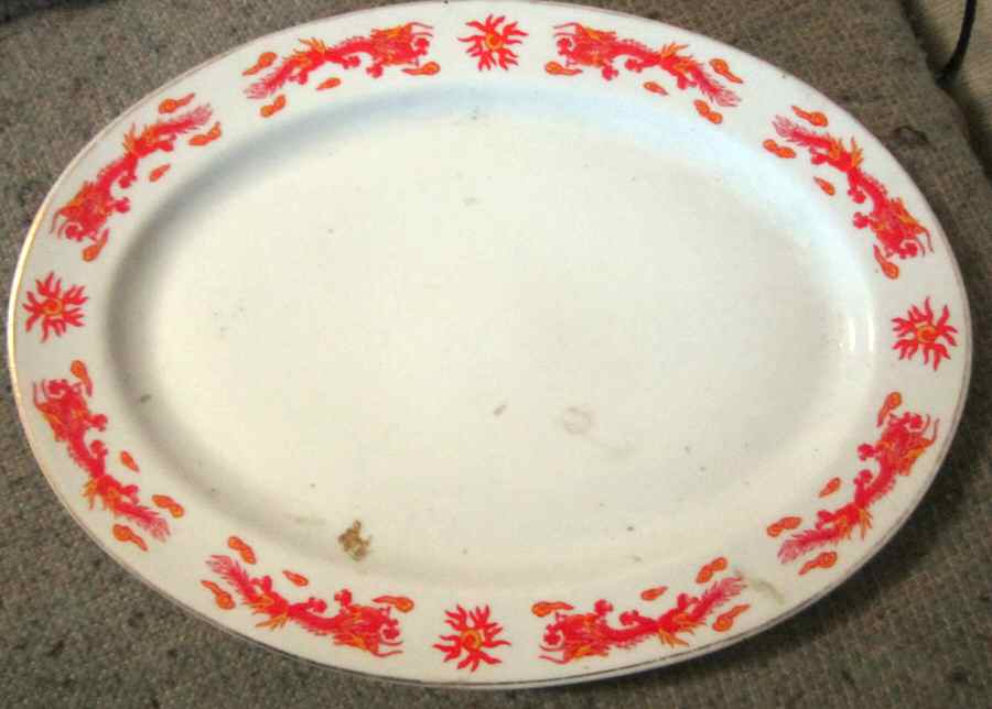 CX673 11" Oval Serving Platter by China (Made in China)-1