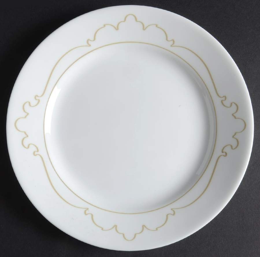 B.Frames Taupe Salad Plate by Corning Corelle-1