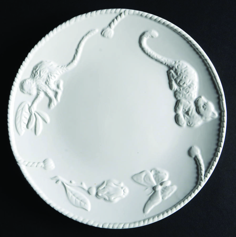 Jaguar Blanc Salad Plate by Lynn Chase-1