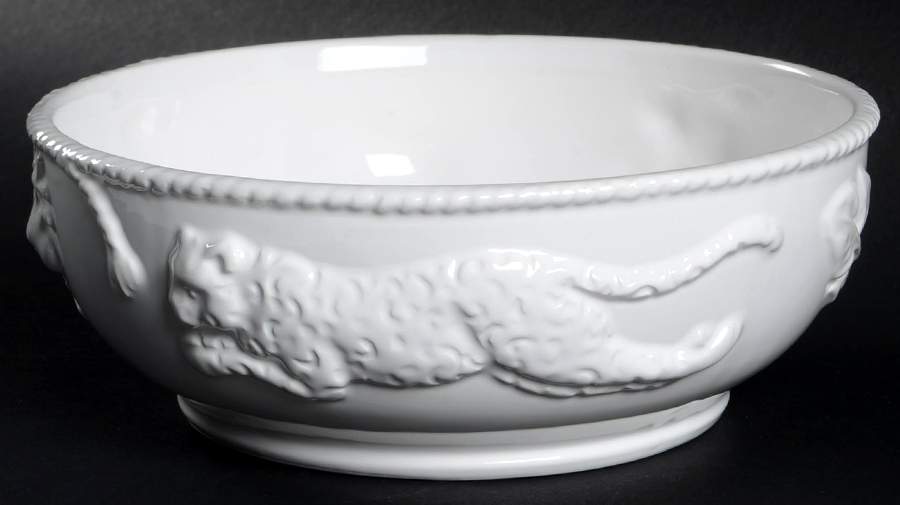 Jaguar Blanc Soup/Cereal Bowl by Lynn Chase-1