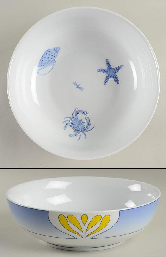 Beachcomber 9" Round Serving Bowl by Lynn Chase-1