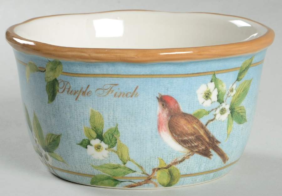Botanical Birds Individual Ice Cream Dish by Certified International-1