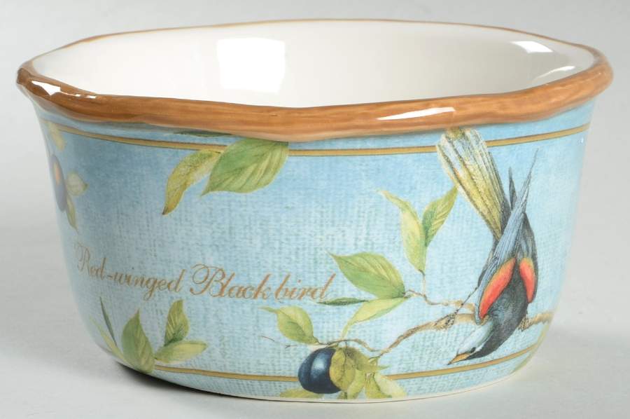 Botanical Birds Individual Ice Cream Dish by Certified International-1