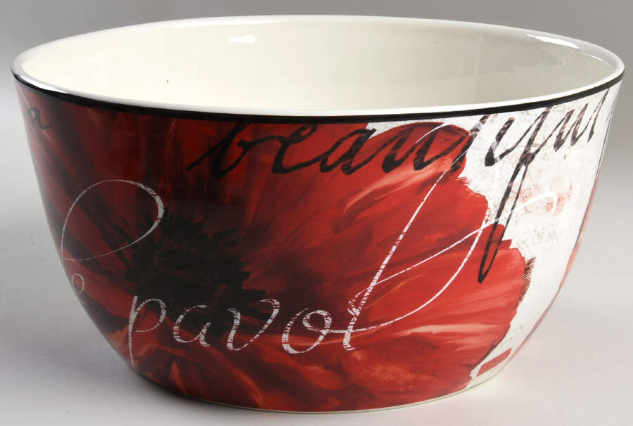 Midnight Poppy 10" Round Serving Bowl by Certified International-1