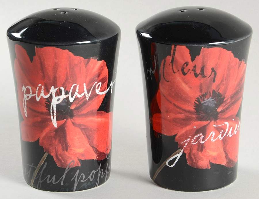 Midnight Poppy Salt & Pepper Set by Certified International-1