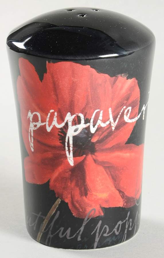 Midnight Poppy Pepper Shaker by Certified International-1