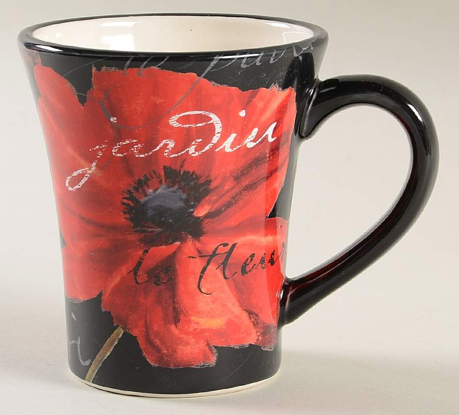 Midnight Poppy Mug by Certified International-1