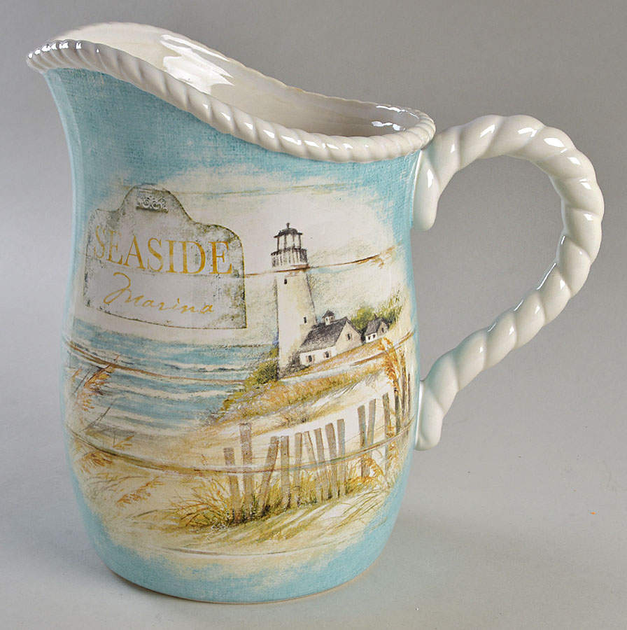 Beach Cottage 88 Oz Pitcher by Certified International-1