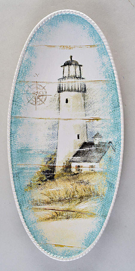 Beach Cottage 15" Fish Platter by Certified International-1