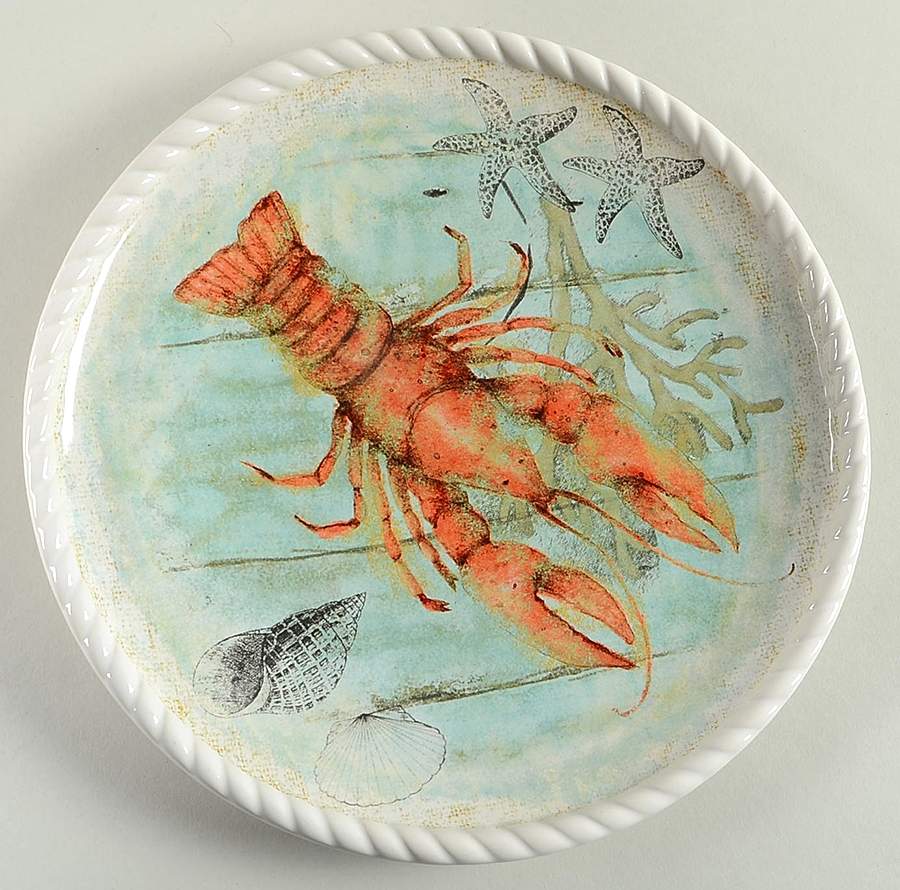 Beach Cottage Salad/Dessert Plate by Certified International-1
