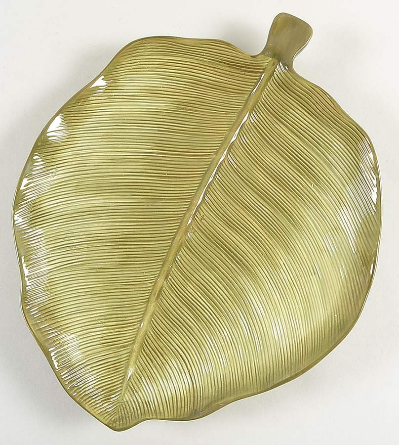 Las Palmas Leaf Shape Service Plate (Charger) by Certified International-1