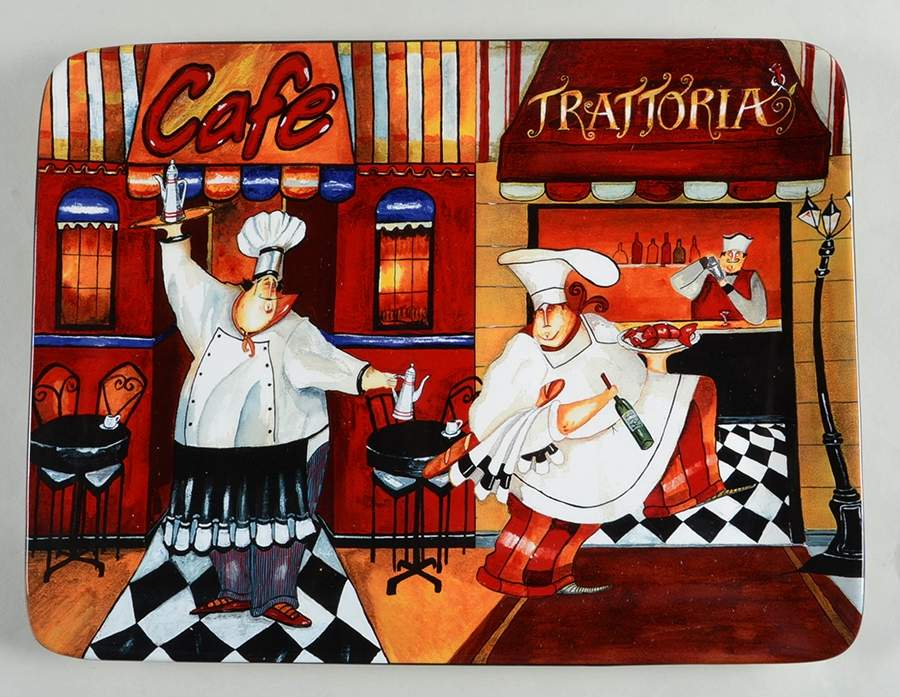 Trattoria 15" Rectangular Serving Platter by Certified International-1