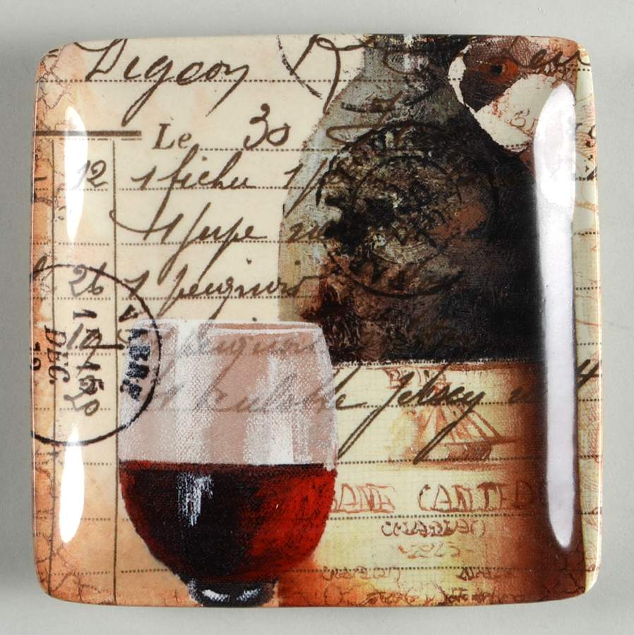 French Cellar Square Canape Plate by Certified International-1