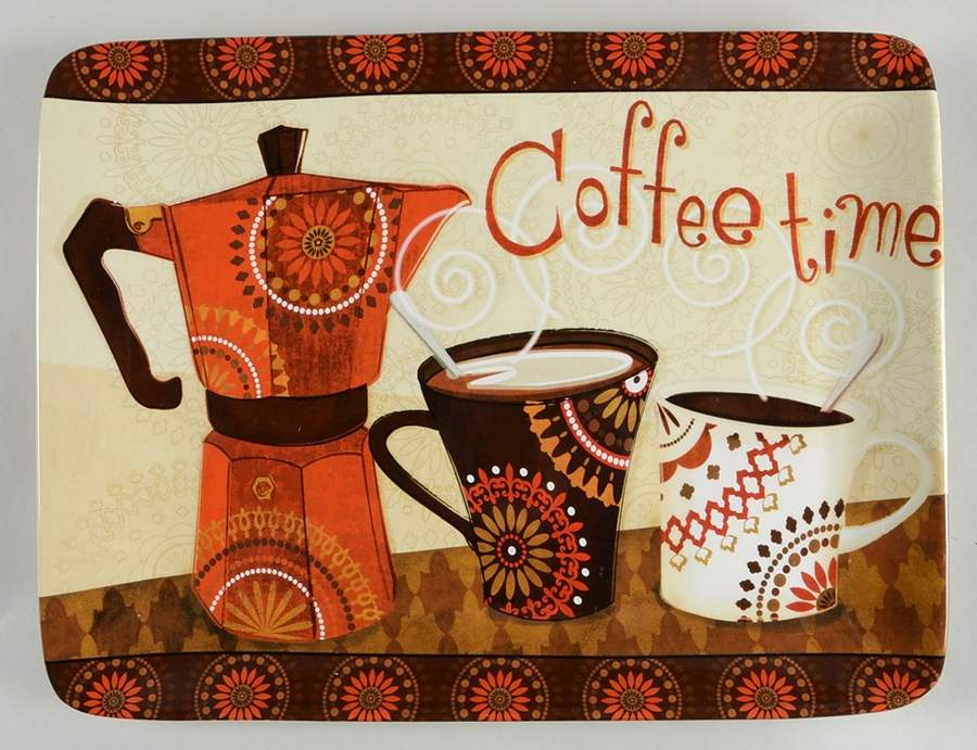 Cup of Joe 16" Rectangular Serving Platter by Certified International-1