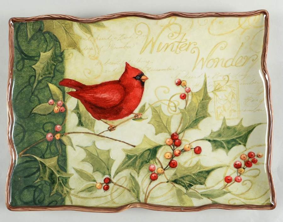 Winter Wonder 15" Rectangular Serving Platter by Certified International-1