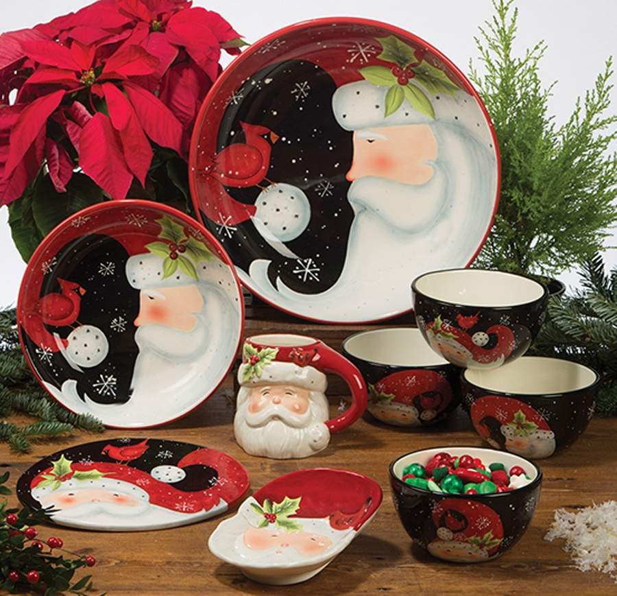 Jolly Santa 13" Pasta Serving Bowl by Certified International-1
