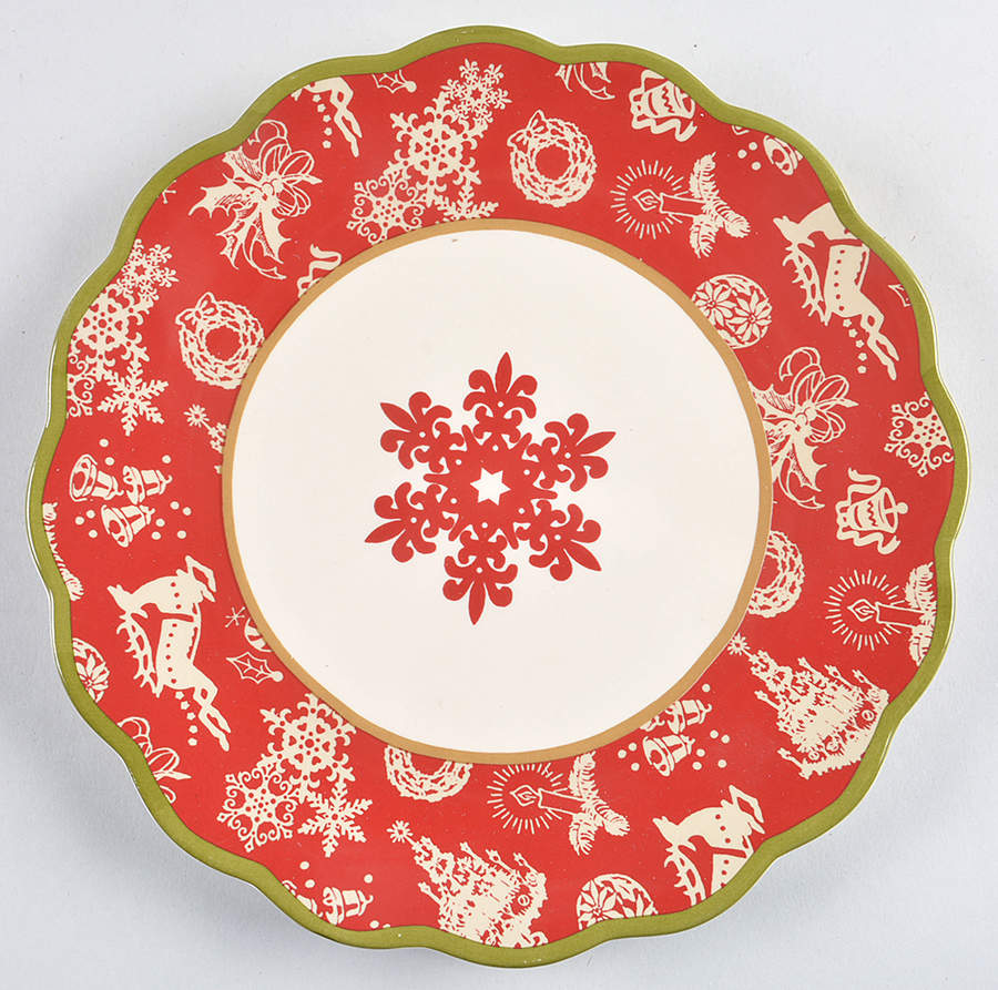 Merry and Bright Salad/Dessert Plate by Certified International-1