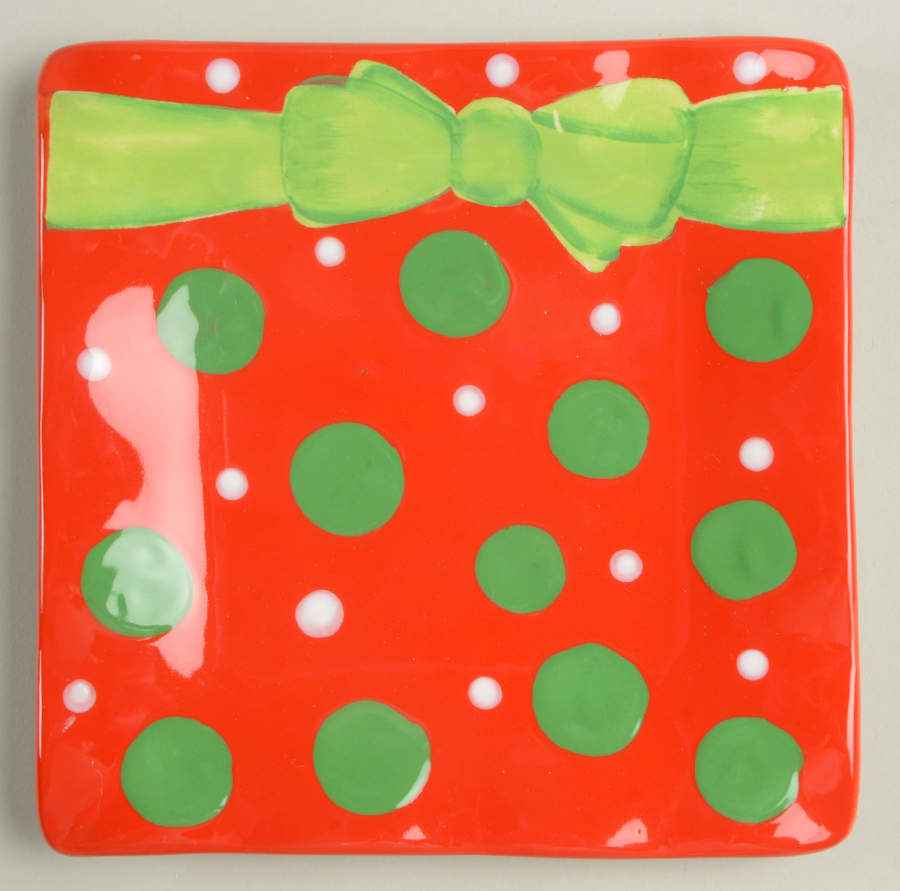 Ho Ho Ho Square Canape Plate by Certified International-1