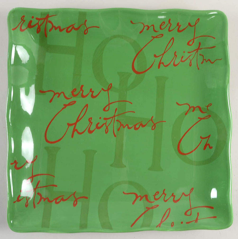 Ho Ho Ho 13" Square Serving Platter by Certified International-1