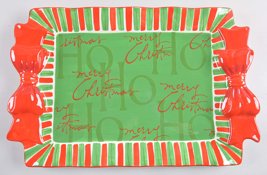 Ho Ho Ho 18" Rectangular Serving Platter by Certified International-1