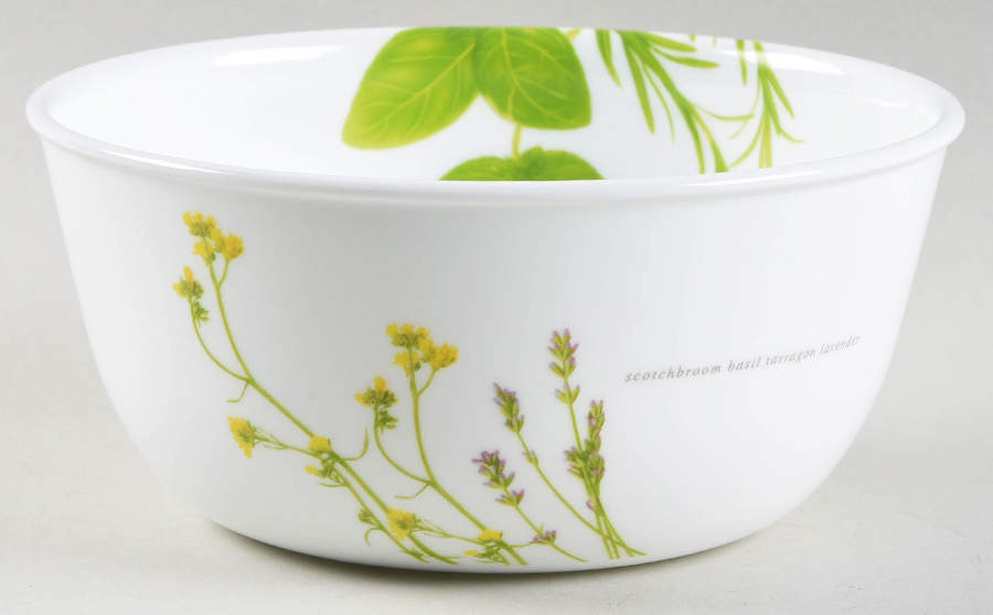European Herbs Super Soup/Cereal Bowl by Corning Corelle-1