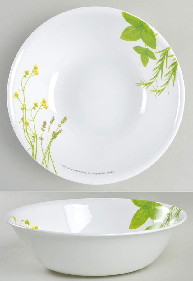 European Herbs 8" Round Vegetable Bowl by Corning Corelle-1