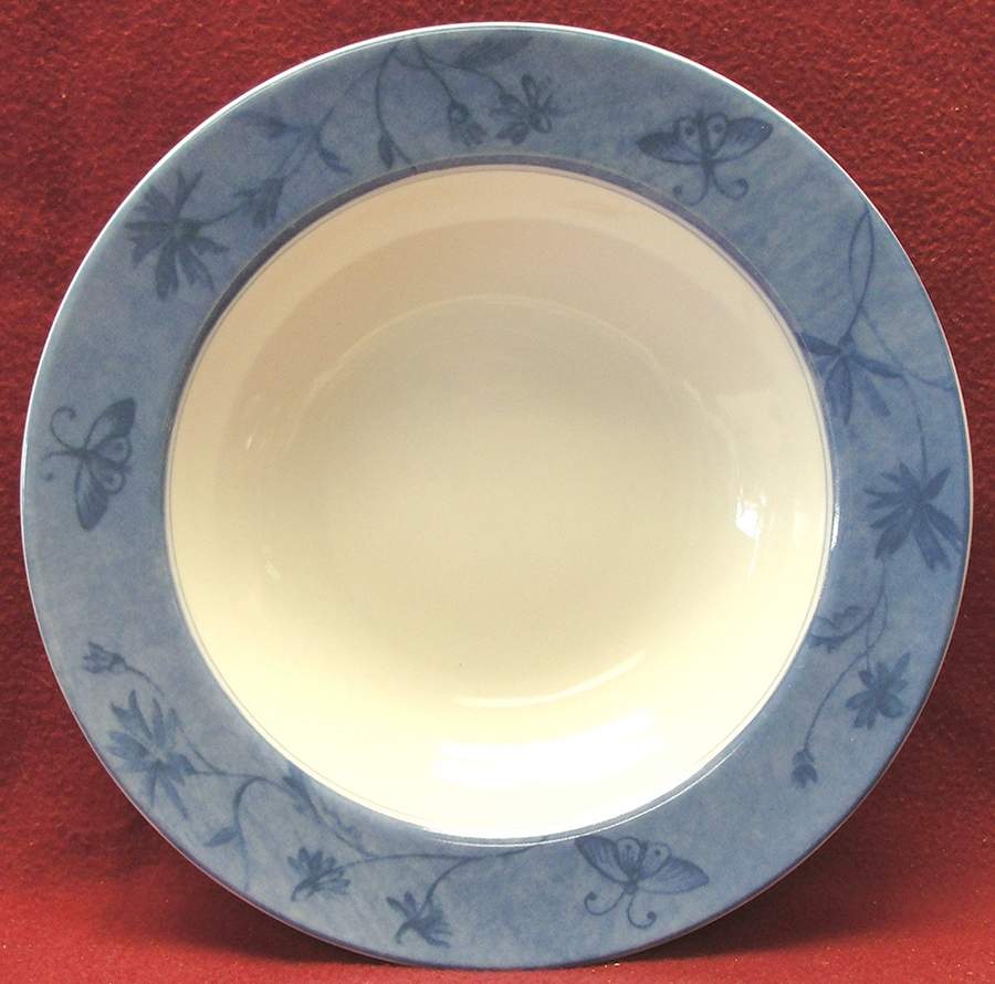 Blue Butterfly Large Rim Soup Bowl by Coventry (PTS)-1