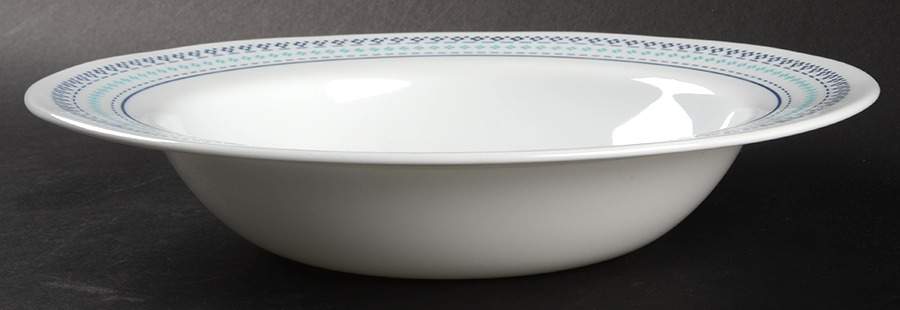 Folk Stitch 10" Individual Pasta Bowl by Corning Corelle-1