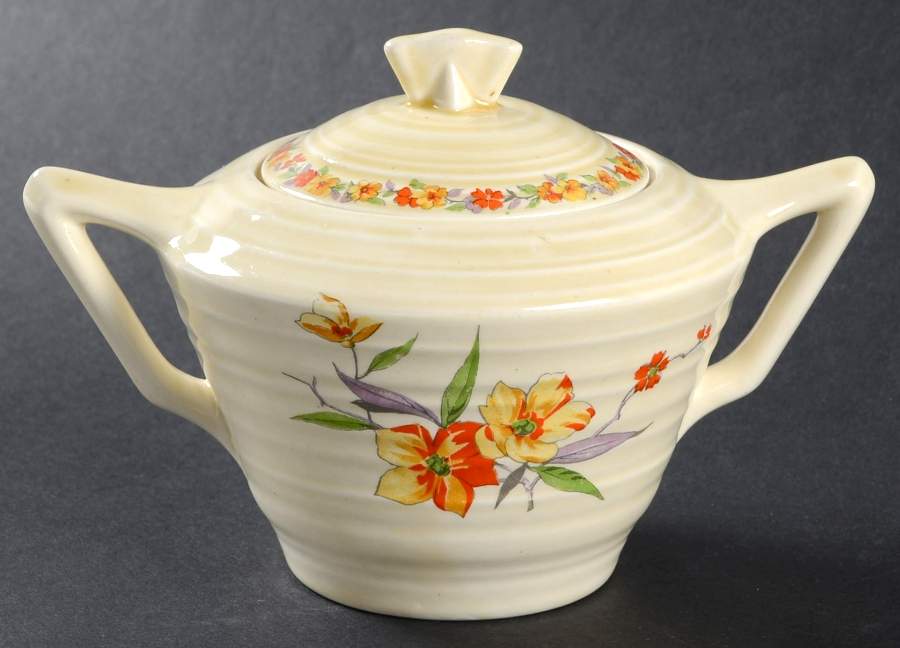 Ludlow Sugar Bowl & Lid by Crown Ducal-1