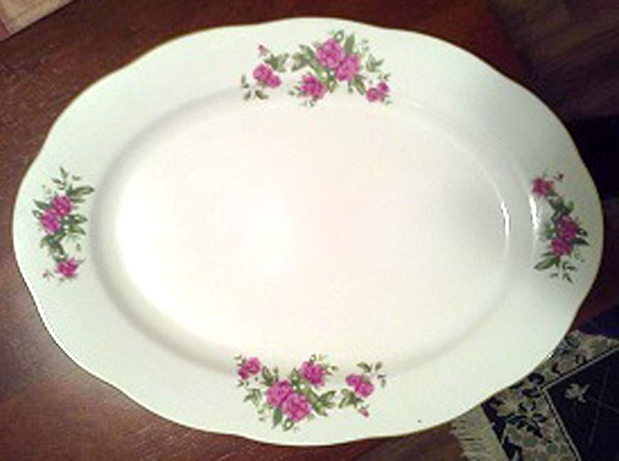 YSH11 12" Oval Serving Platter by Yong Sheng Porcelain-1