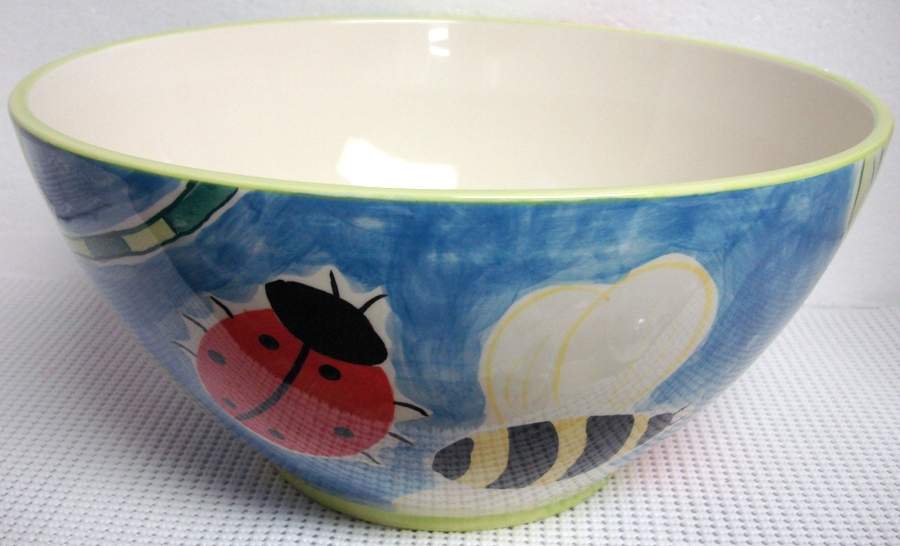 Bumbles 11" Large Salad Serving Bowl by Clay Art-1