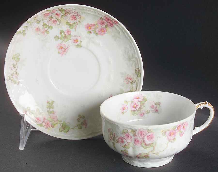 CHF1805 Flat Cup & Saucer Set by Charles Field Haviland-1