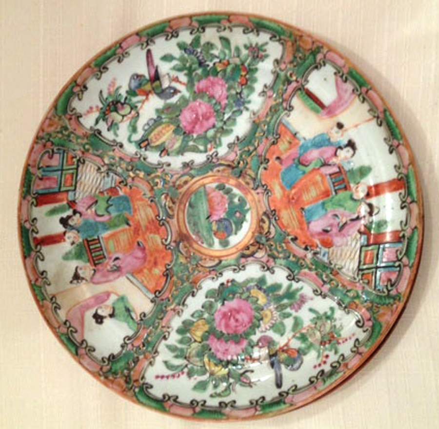 Rose Medallion (With People) Salad Plate by China (Made in China)-1