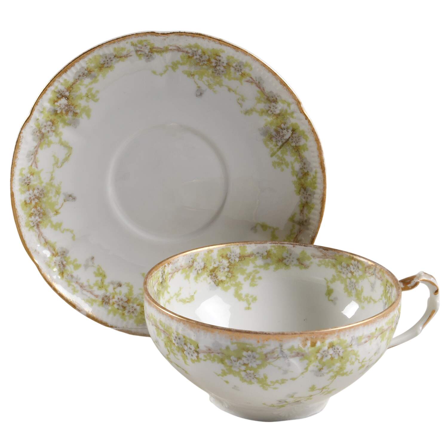 Schleiger 389-1 Flat Cup & Saucer Set by Charles Field Haviland-1