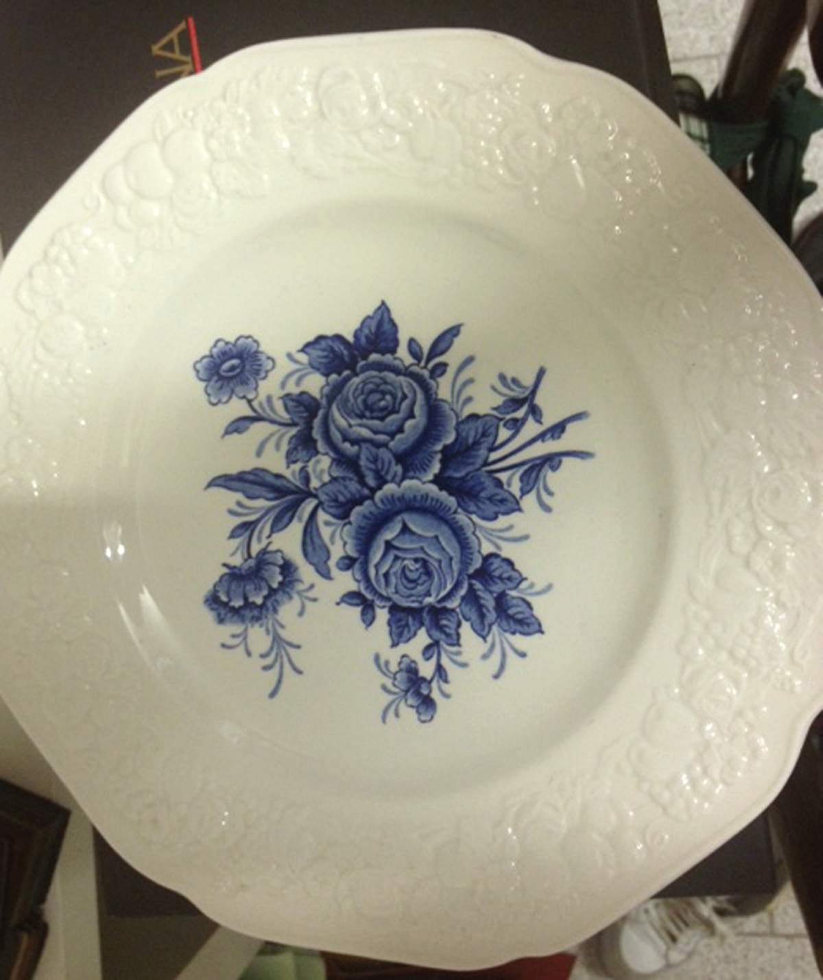 Florentine Rose Dinner Plate by Crown Ducal-1