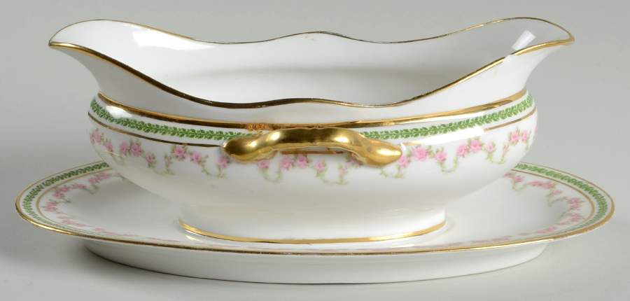 CMT162 Gravy Boat with Attached Underplate by Charles Martin-1