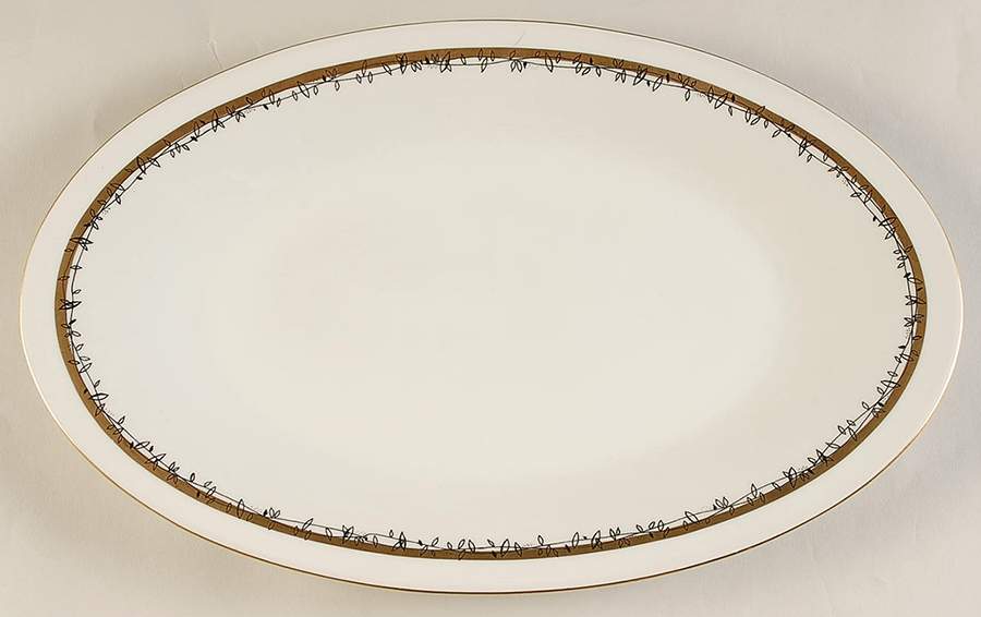 11423 15" Oval Serving Platter by Chodziez-Poland-1