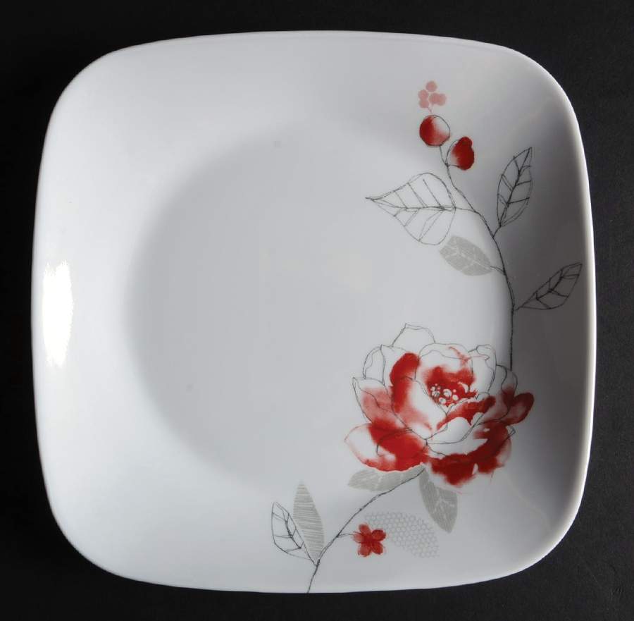 Blushing Rose (Corelle) Salad/Dessert Plate by Corning Corelle-1