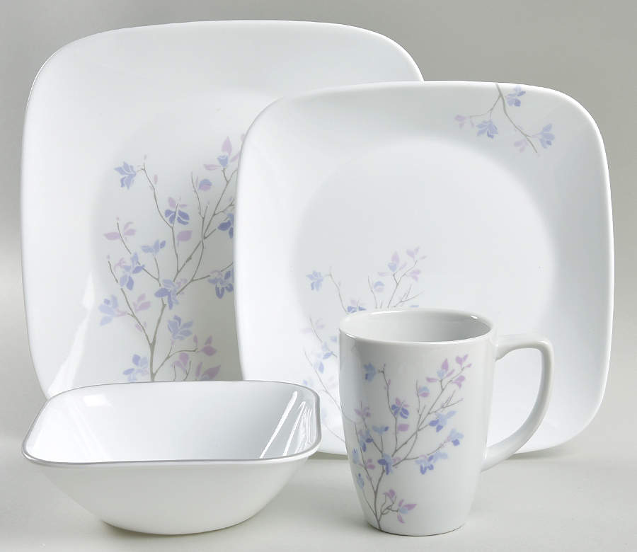 Jacaranda (Corelle) 4 Piece Place Setting by Corning Corelle-1