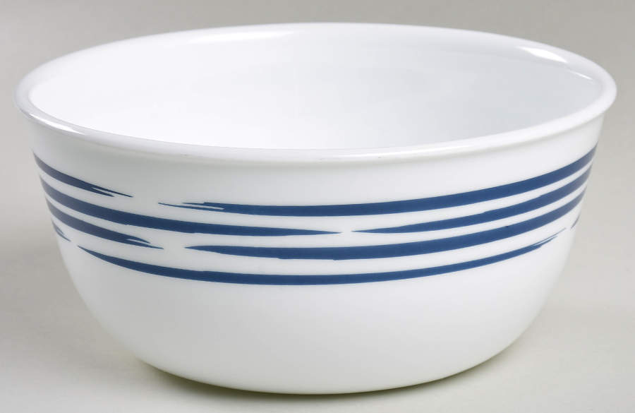 Strokes of Color (Brushed) Cobalt Blue Soup/Cereal Bowl by Corning Corelle-1