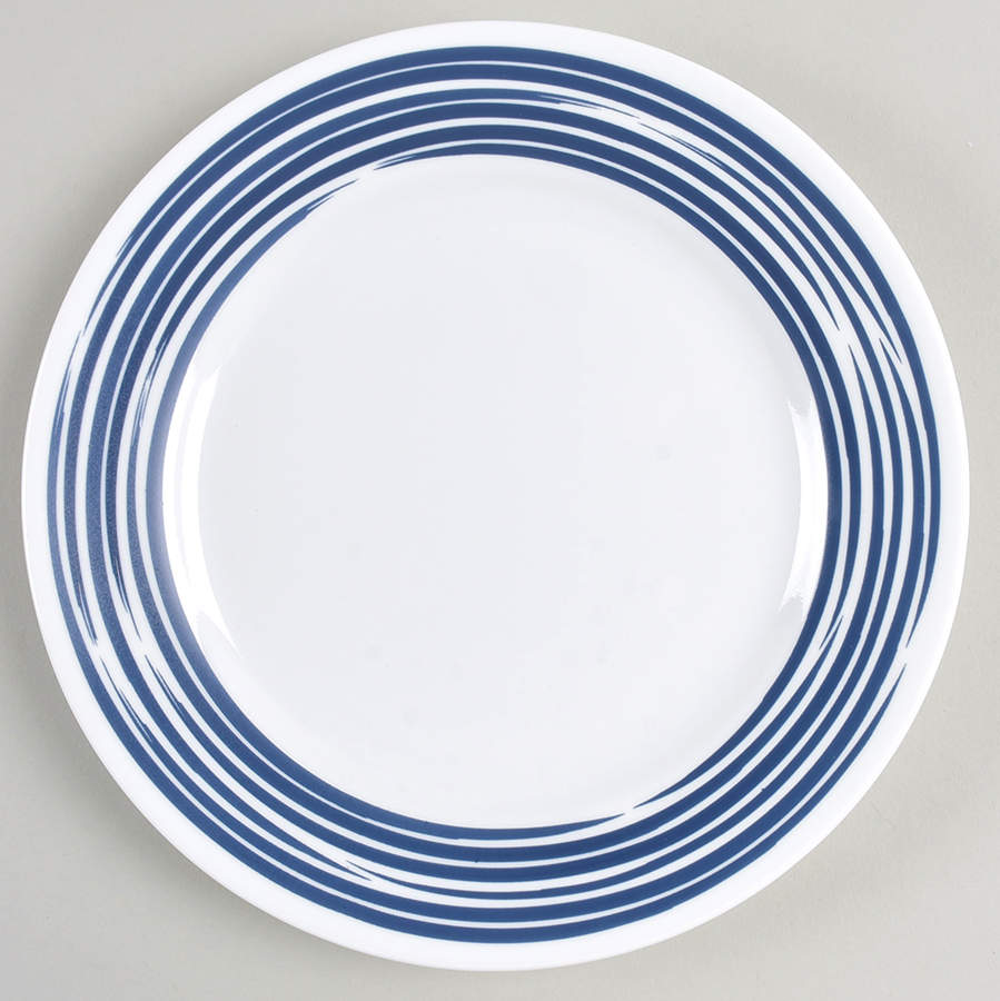 Strokes of Color (Brushed) Cobalt Blue Luncheon Plate by Corning Corelle-1