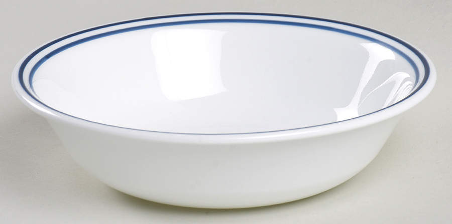 Strokes of Color (Brushed) Cobalt Blue Fruit/Dessert (Sauce) Bowl by Corning Corelle-1