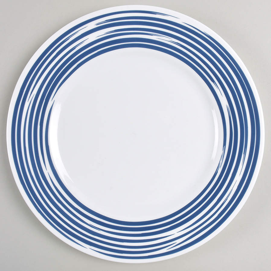 Strokes of Color (Brushed) Cobalt Blue Dinner Plate by Corning Corelle-1