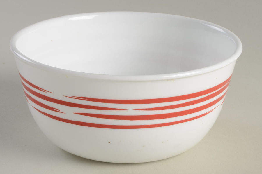 Strokes of Color (Brushed) Cranberry Red Soup/Cereal Bowl by Corning Corelle-1