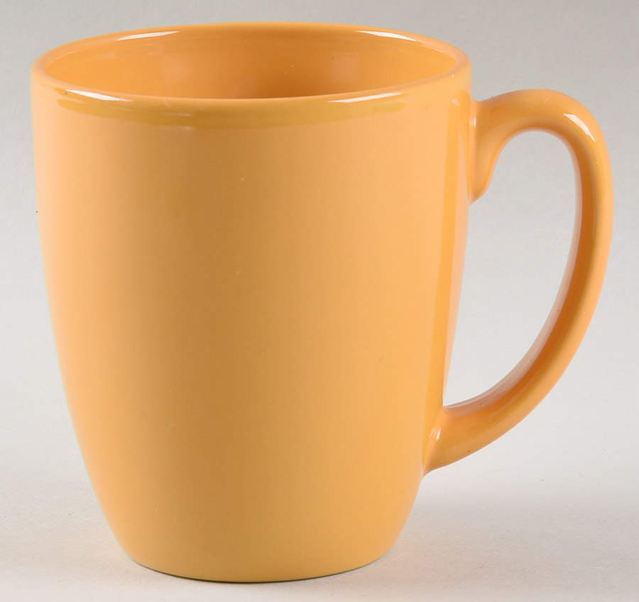 Strokes of Color (Brushed) Lemon Yellow Mug by Corning Corelle-1