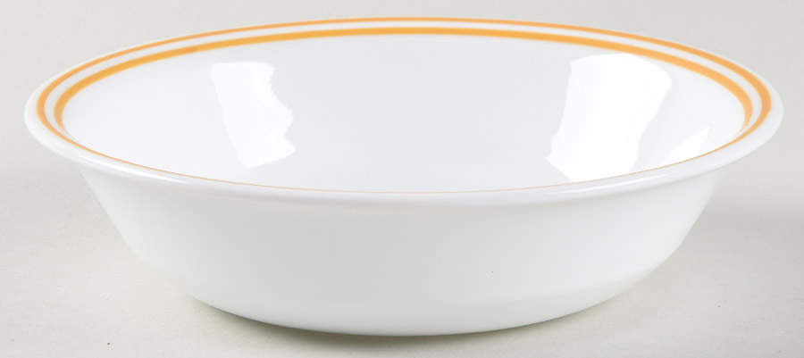 Strokes of Color (Brushed) Lemon Yellow Fruit/Dessert (Sauce) Bowl by Corning Corelle-1