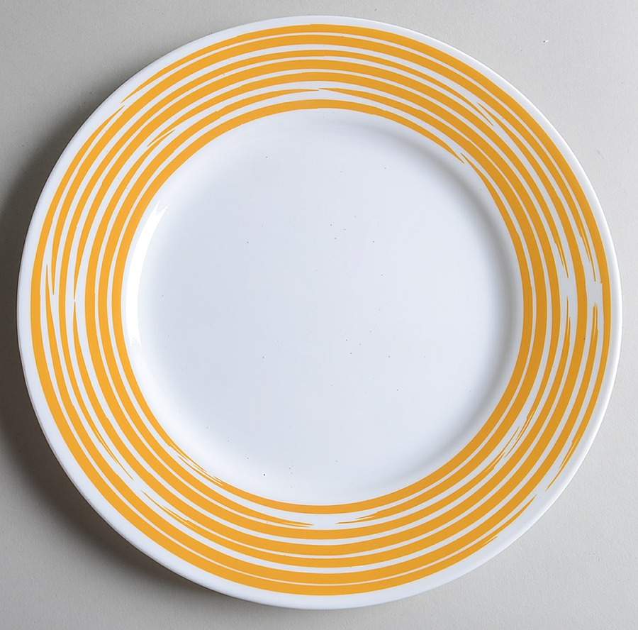 Strokes of Color (Brushed) Lemon Yellow Dinner Plate by Corning Corelle-1