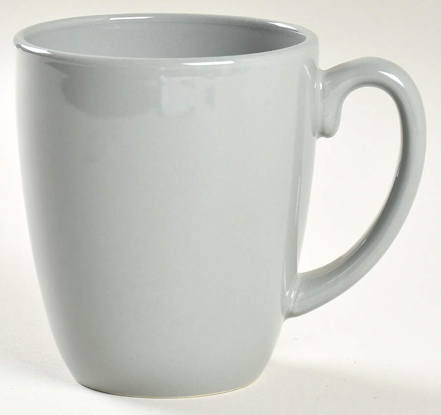 Strokes of Color (Brushed) Platinum Silver Mug by Corning Corelle-1