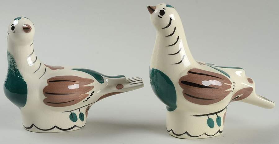 Distlefink White Salt & Pepper Set by California Cleminson-1